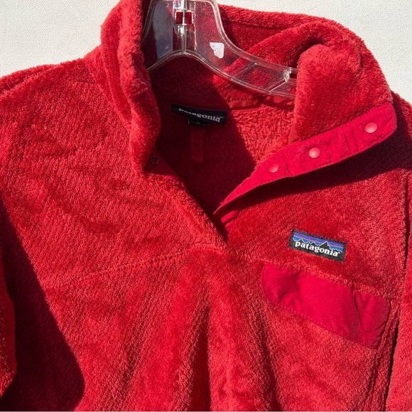 Patagonia quarter zip fleece red jacket women’s medium retool 1/4 - Picture 5 of 5